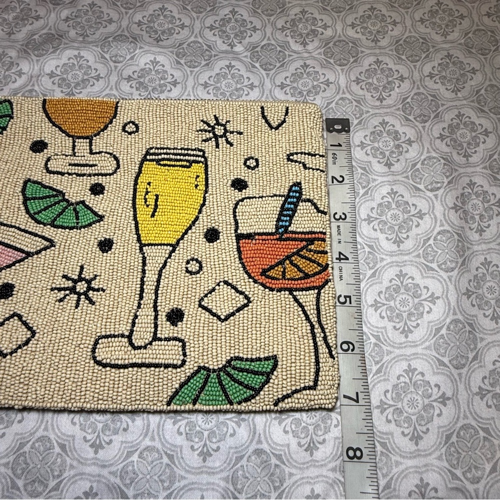 NWOT The Fiona Large Beaded Pouch  Color: Cocktails - Picture 13 of 14